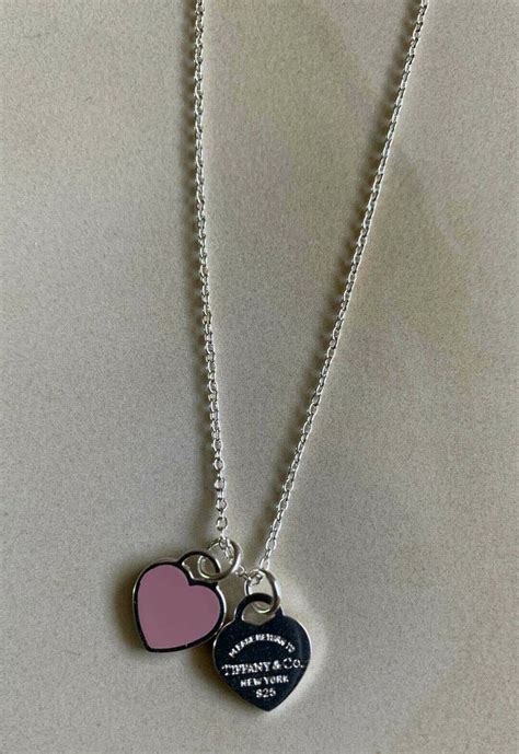 tiffany and co pink heart necklace dupe
